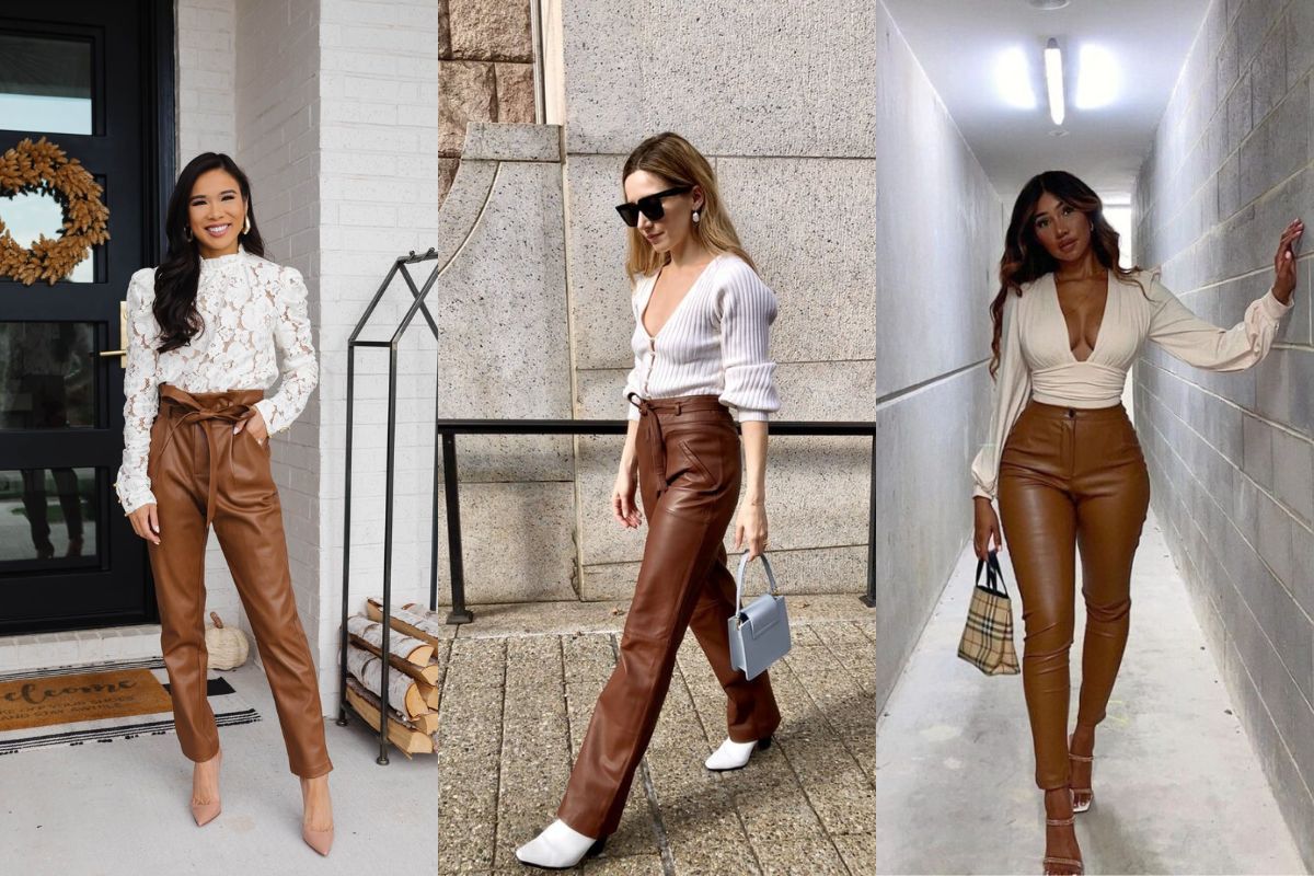Brown Leather Pants Outfit Ideas The Urban Crews
