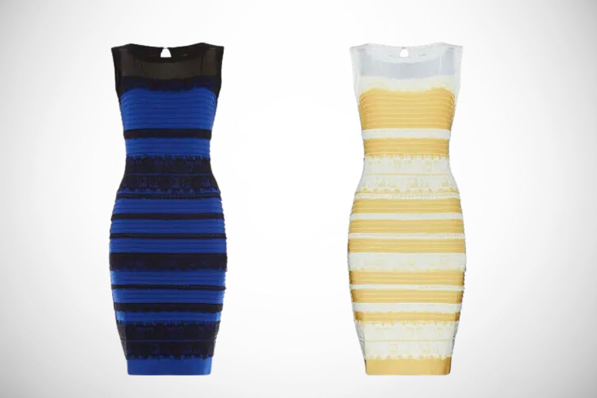 White And Gold Dress Illusion 