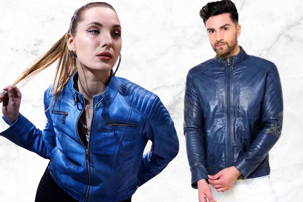 Blue Leather Jackets