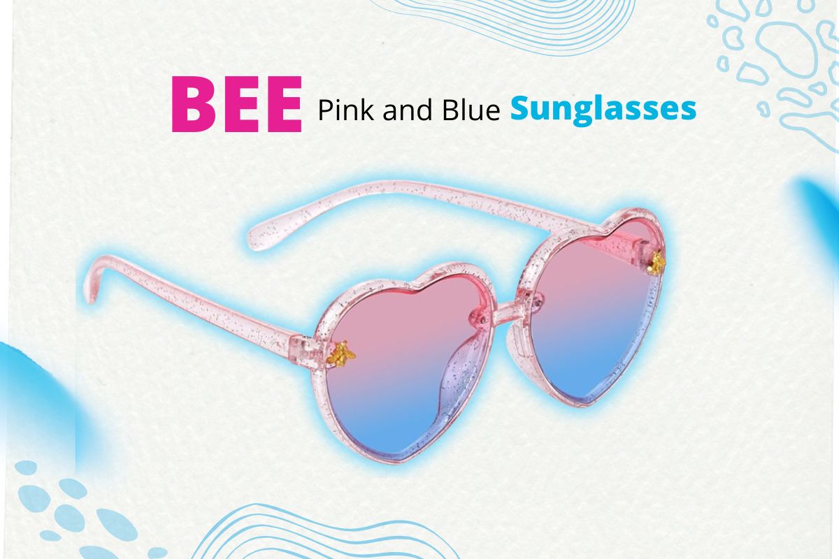 Pink and Blue Sunglasses Bee