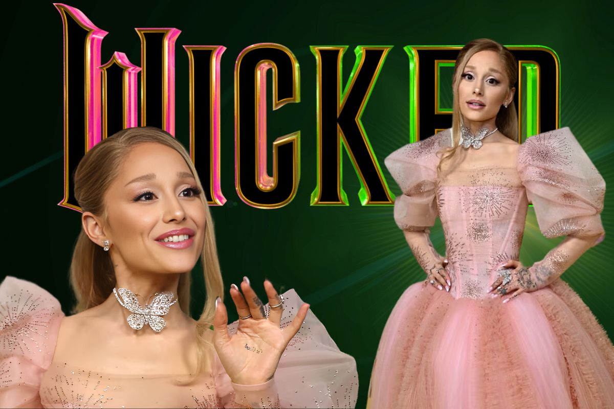 Ariana Grande Stuns in Vivienne Westwood Pink Dress at ‘Wicked’ Premiere