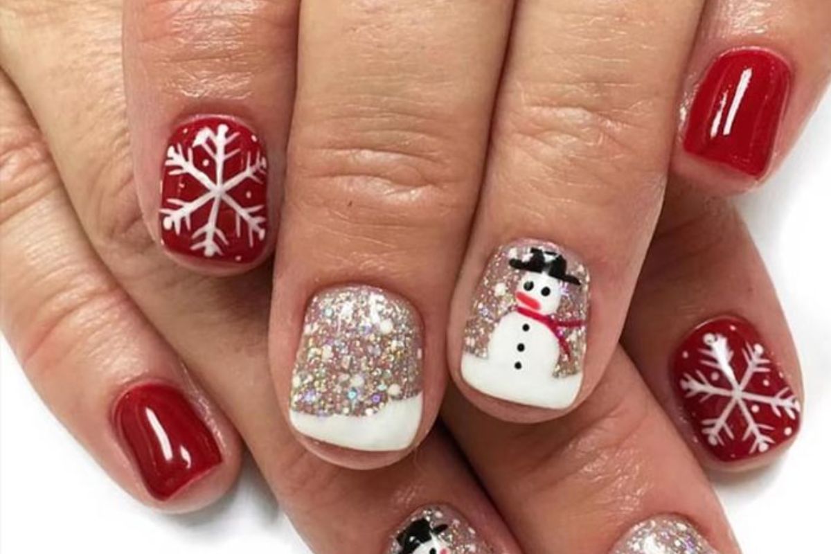 Santa Claus with Snowflakes