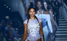 Jordan Chiles Fashion Week Dress
